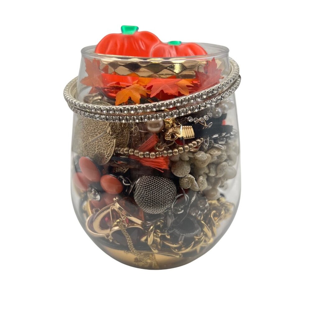 Mystery Jewelry Jar Vintage to Now 1.5 Lb Wearable Sellable Approx 50 Pcs Mixed - Picture 2 of 9